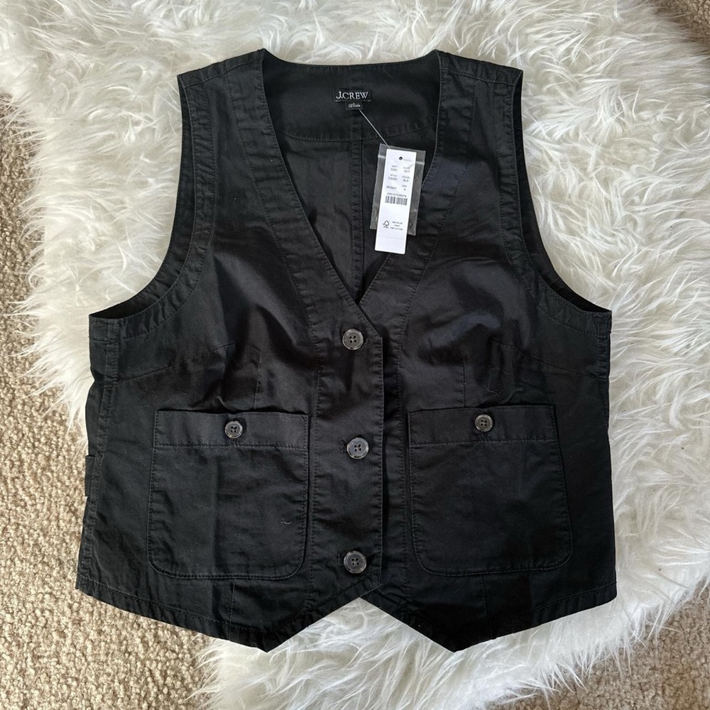 J. Crew Classic Black Vest